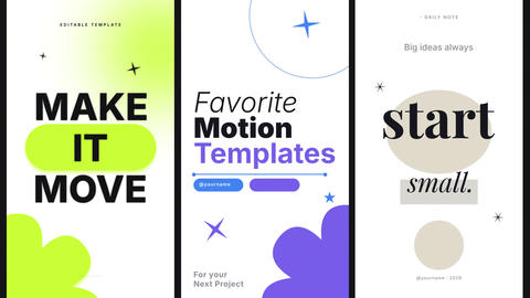 Minimal Typography Stories