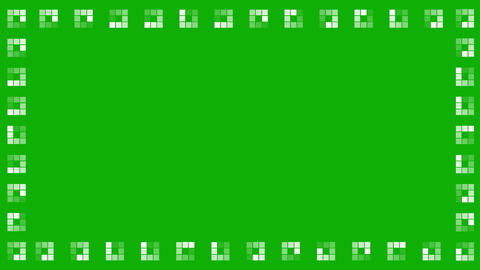 Revolving grid on border of green screen