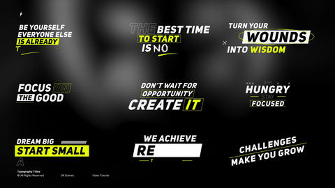 Typography Titles