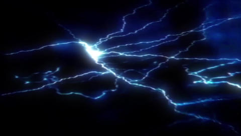 The magic voltage lighting in the black background