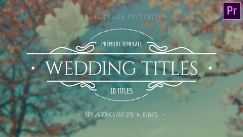 Elegant Wedding Titles MOGRT