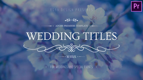Romantic Wedding Titles MOGRT