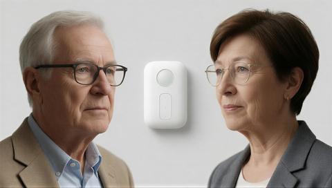 Modern connected home sensors providing essential safety monitoring and automated support for senior