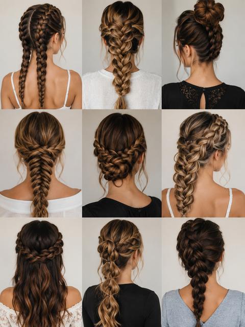 Collection of Braided Hairstyles for Women in Hair Salon