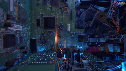 Computer Malfunction Overheat And Fire Start