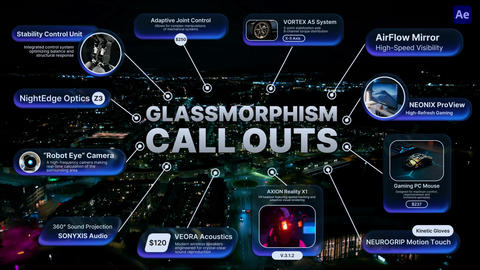 Glassmorphism Call Outs