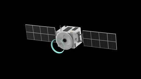 Artificial satellite sends a signal, then turns in the opposite direction