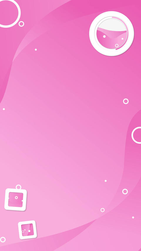 Refreshing gradient with drifting transparent bubbles | Vertical loop background