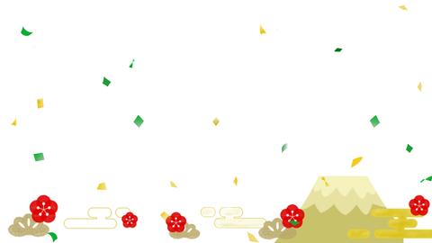 Japanese-style illustration with shimmering gold leaf, perfect for the New Year or celebrations