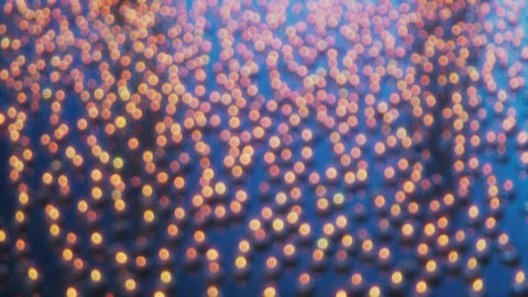 Warm Flickering Bokeh Lights Loop for Wedding and Christmas Background