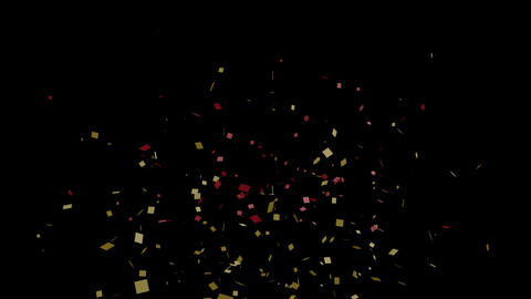 Celebratory Confetti and Streamers Bursting Outward from the Center Toward the Viewer
