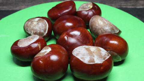Chestnuts with a shiny brown shell