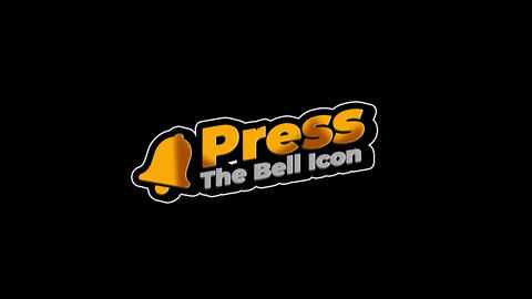 Animated Press The Bell Icon Notification Graphic on Transparent Background