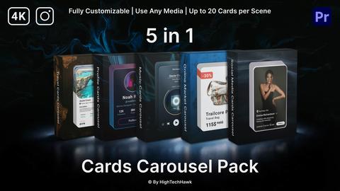 Cards Carousel Promo Pack MOGRT