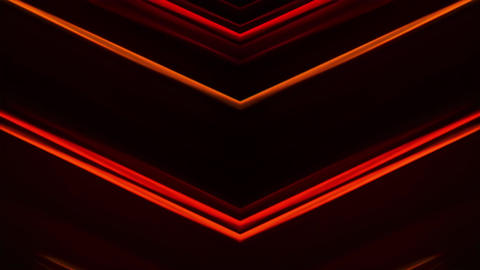 Red Neon Chevron Arrows Moving Down Motion Loop