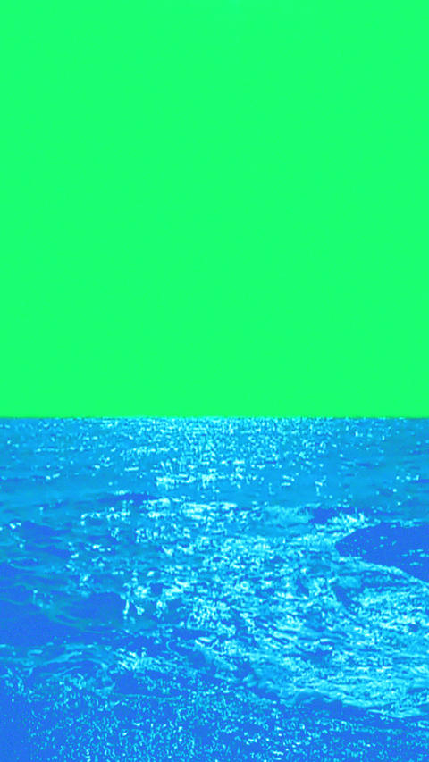 Slow Blue Ocean Water Surface Green Screen Vertical Half Screen Sea Waves Overlay Social Media Reels