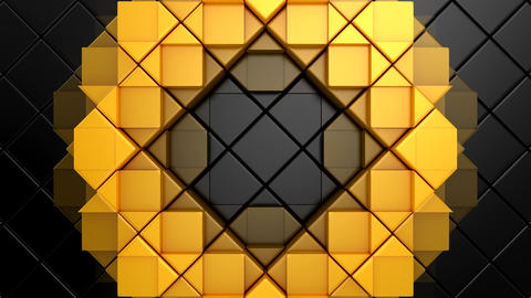 Geometric Shapes Form a Wave
