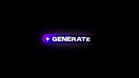 Animated Generate Button with Glowing Purple Border on Transparent Background