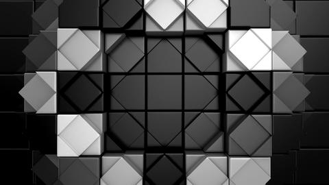 Geometric Shapes Form a Wave
