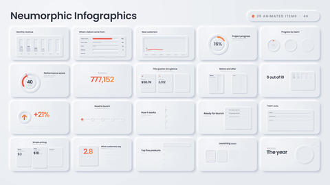 Neumorphic infographics