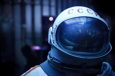 MOSCOW, RUSSIA - NOVEMBER 8: Space Museum. Photo spacesuit