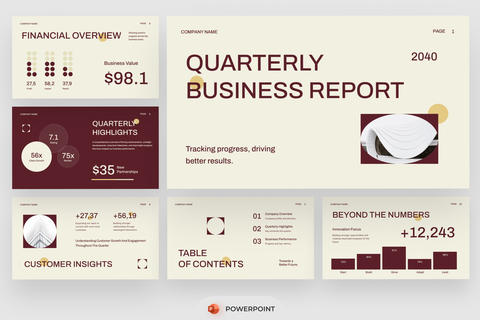 Quarterly Business Report PowerPoint