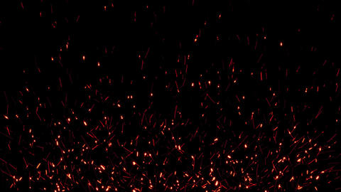 Seamless Loop – Rising Fire Embers Overlay, Cinematic Floating Sparks Background Vol.1