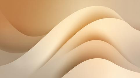 Soft beige and cream abstract waves create a warm, minimalist layered background