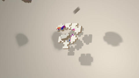 3D Puzzle Logo Reveal