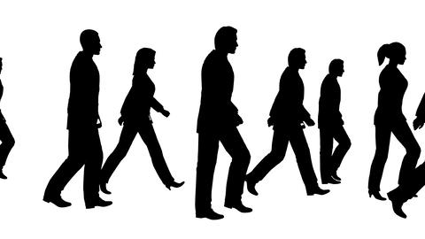 People walking