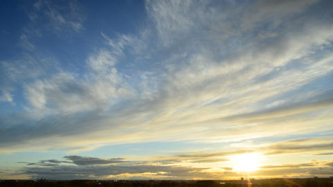 Colorful Sunset Clouds Time Lapse