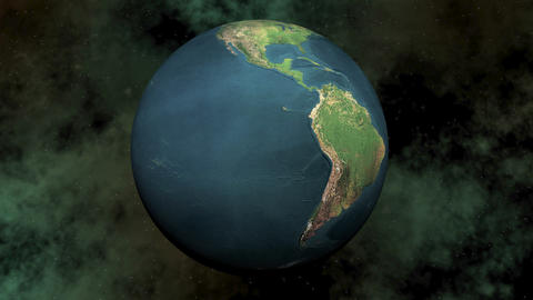 Seamless looping earth - 3D render