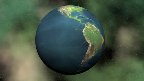 Seamless looping earth - 3D render