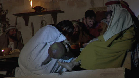 last supper washing feet