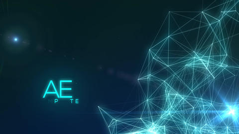 Dark Blue Abstract Design Logo and Te After Effects template 8379153 ...