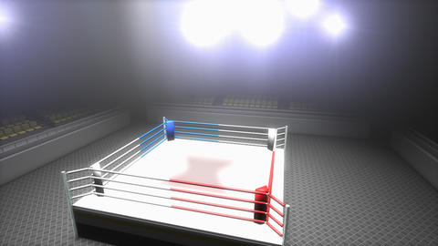 Empty Boxing Ring Background