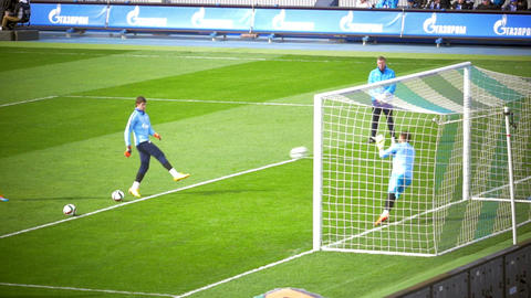 Goalkeeper Training before the Game