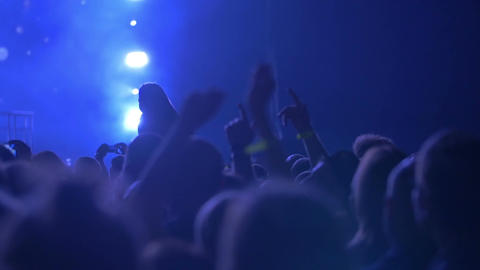 Concert Audience in Spotlights