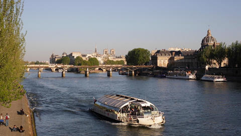 Notre Dame cathedral and the River Seine, Paris, France, Europe