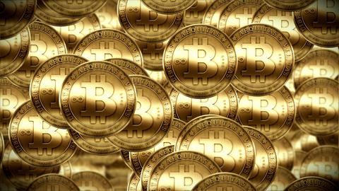 Bitcoin rain, Gold coins fallin down